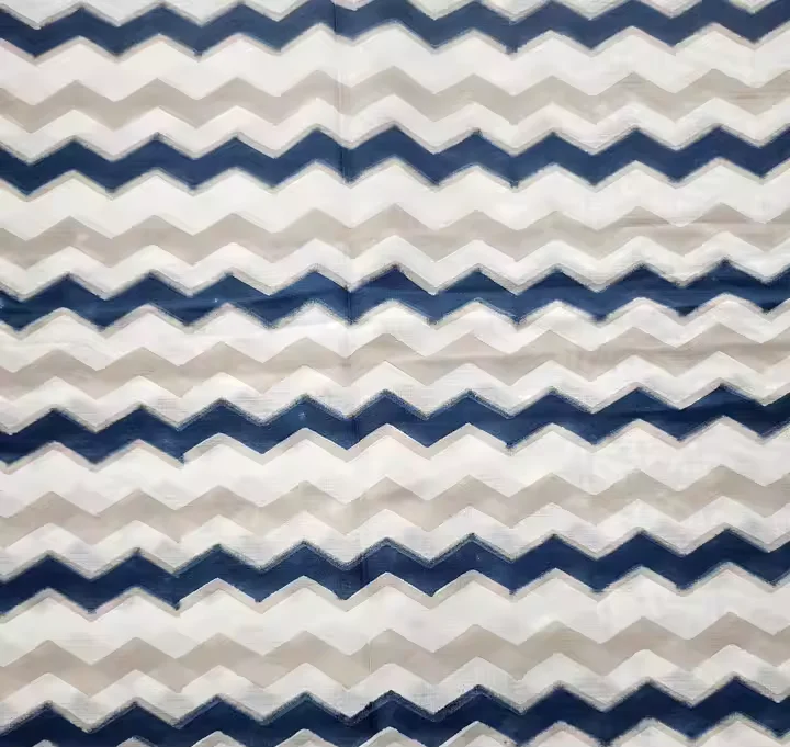 Высококачественная индийская хлопчатобумажная ткань ручной работы с зигзагообразным принтом премиальное платье и сумка для одежды оптовая продажа ткани бега