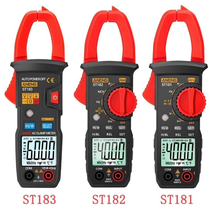 ANENG ST181 Intelligent Digital Backlit Clamp-On High-Precision Multimeter Smart Clamp Meter