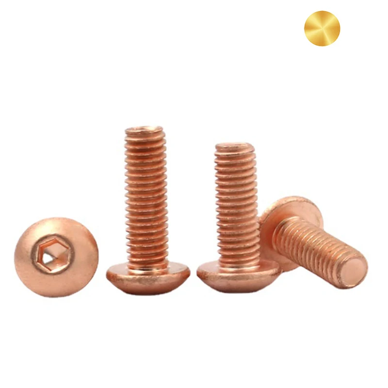 H59 H62 H65 Stainless Steel 304 316 Hex Socket Pan Head Screw Button Head Screw carbon steel Fasteners factory DIN7380