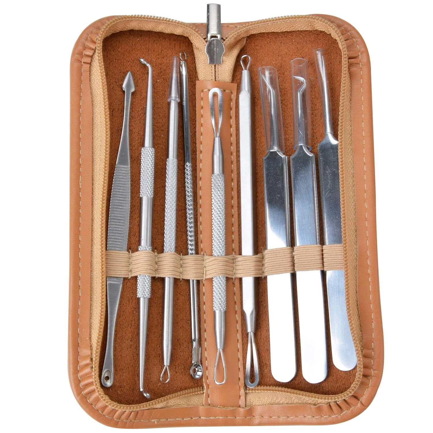 Blackhead Remover Pimple Comedone Extractor Tool Kit Stainless Manual Treatment For Acne Blemish Whitehead Popping Zit Removing