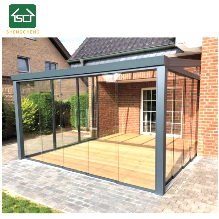 Aluminium Glass Veranda Wintergarten  Outdoor Glass House  Winter garden Sun room