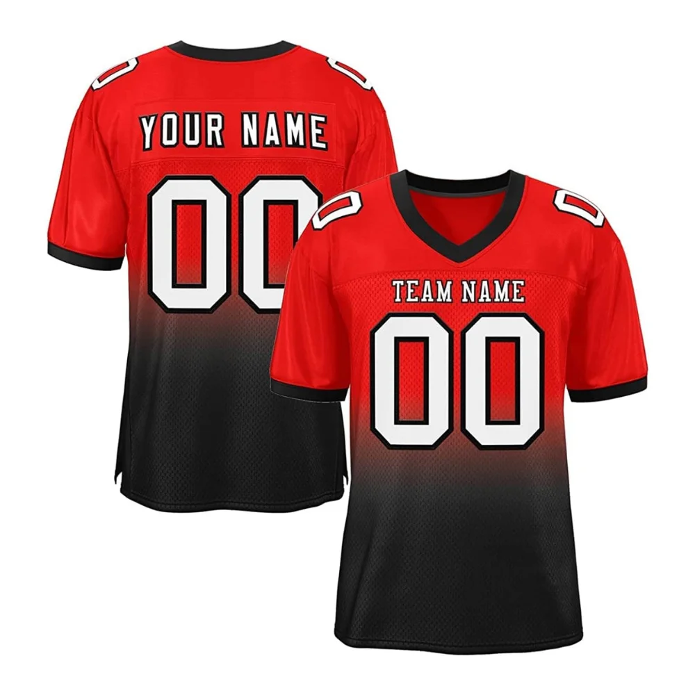 Wholesale American Football Custom Full Sublimation Fan Jersey Customized Design American Football Fan Jerseys