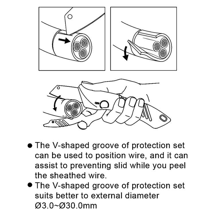 CABLE STRIPPING KNIFE