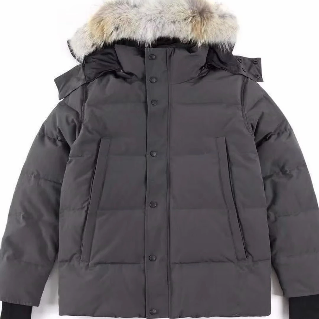 Canada Style Winter Jacket Men Duck Goose Down Coat Raccoon Fur Waterproof Hooded Thick Warm Parka Outerwear