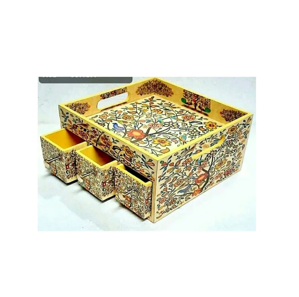 Wooden Box Unique Luxury Wood Gift  Storage Box Eco friendly Handmade With Square Shape Excellent Quality & Finishing box