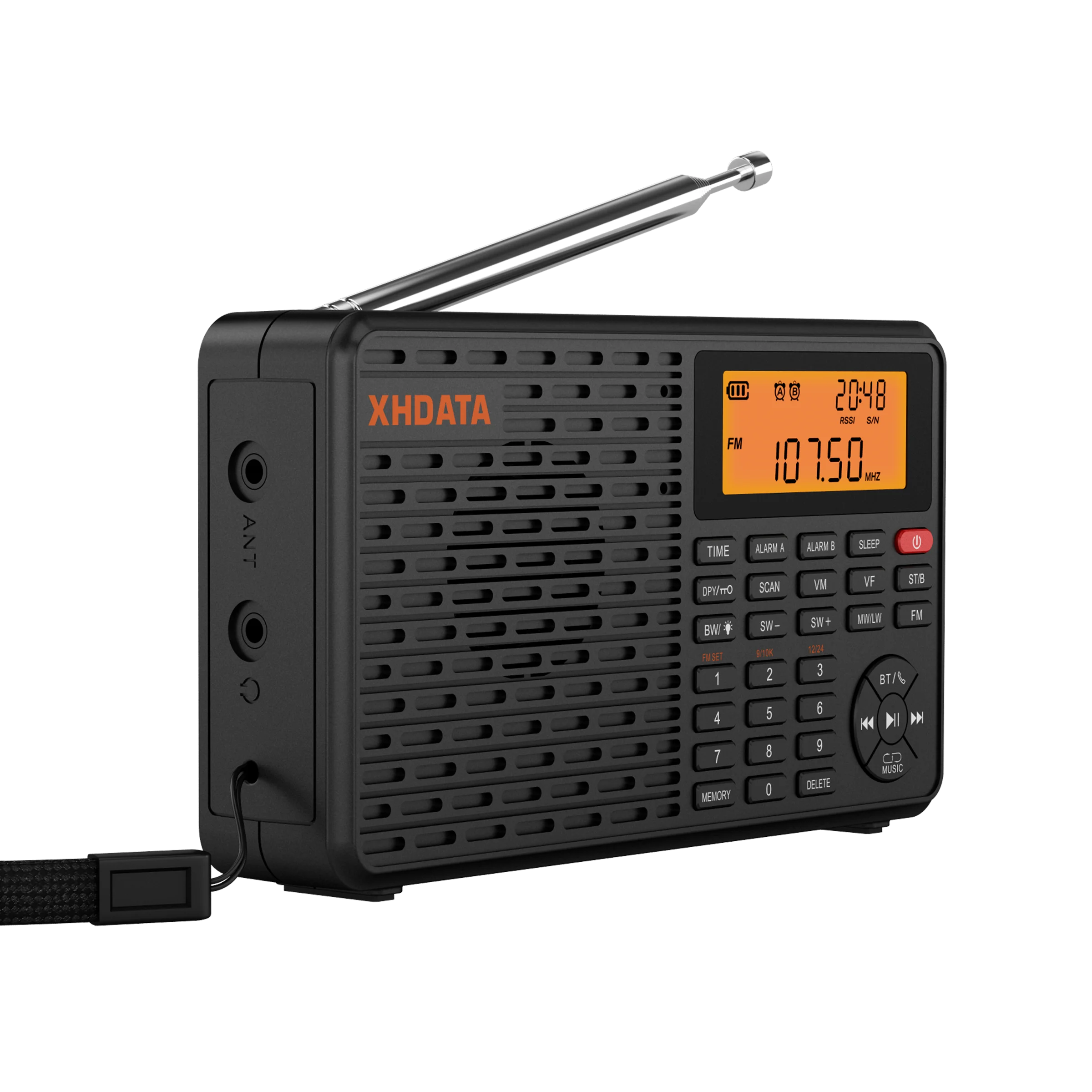 2023 New XHDATA D-109 Portable Home Digital Radio AM FM SW with BT and TF Card Reader Using DSP Chip Radio