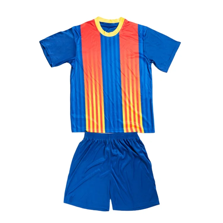 Polyester Material Cheap high quality Soccer Uniform Set soccer jersey top shorts custom logo custom soccer jersey