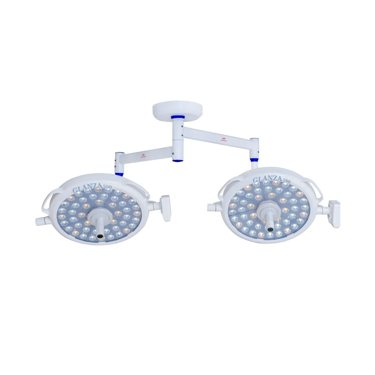 Double dome operation theater Surgical led lamp   Shadow less Operating led  light aluminum body round dome and 48+48 led bulb