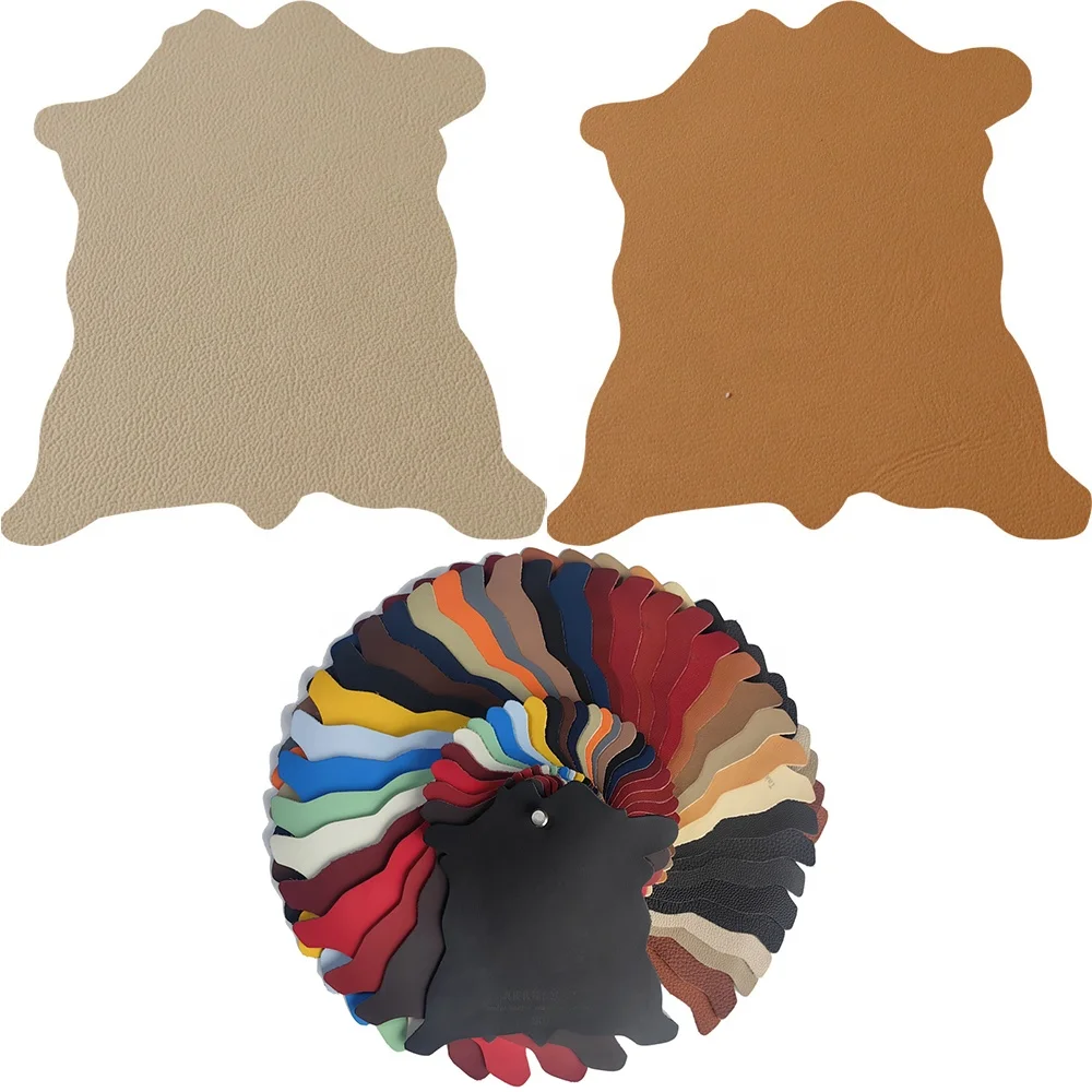 Vintage yellow brown real cowhide genuine leather cheap price high quality genuine cowhide leather