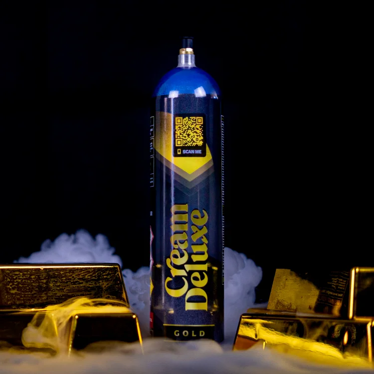 Exporting Premium Grade Dessert Tools Making Cream 615g Cream Deluxe Gold Whipped Cream Charger