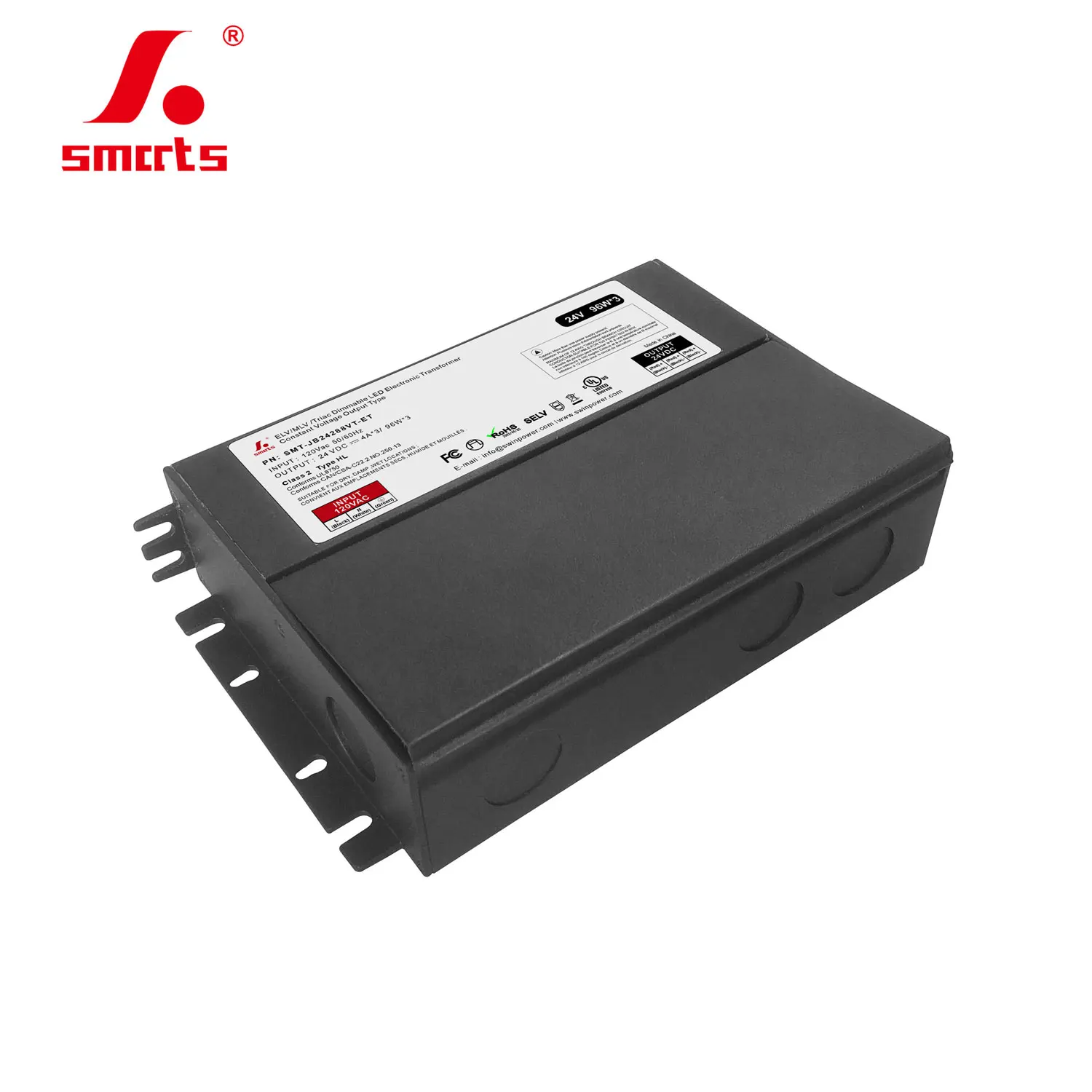 120VAC на 24VDC класс 2 Светодиодная лента с блоком питания наружный 288 Вт светодиодный трансформатор поставщиков