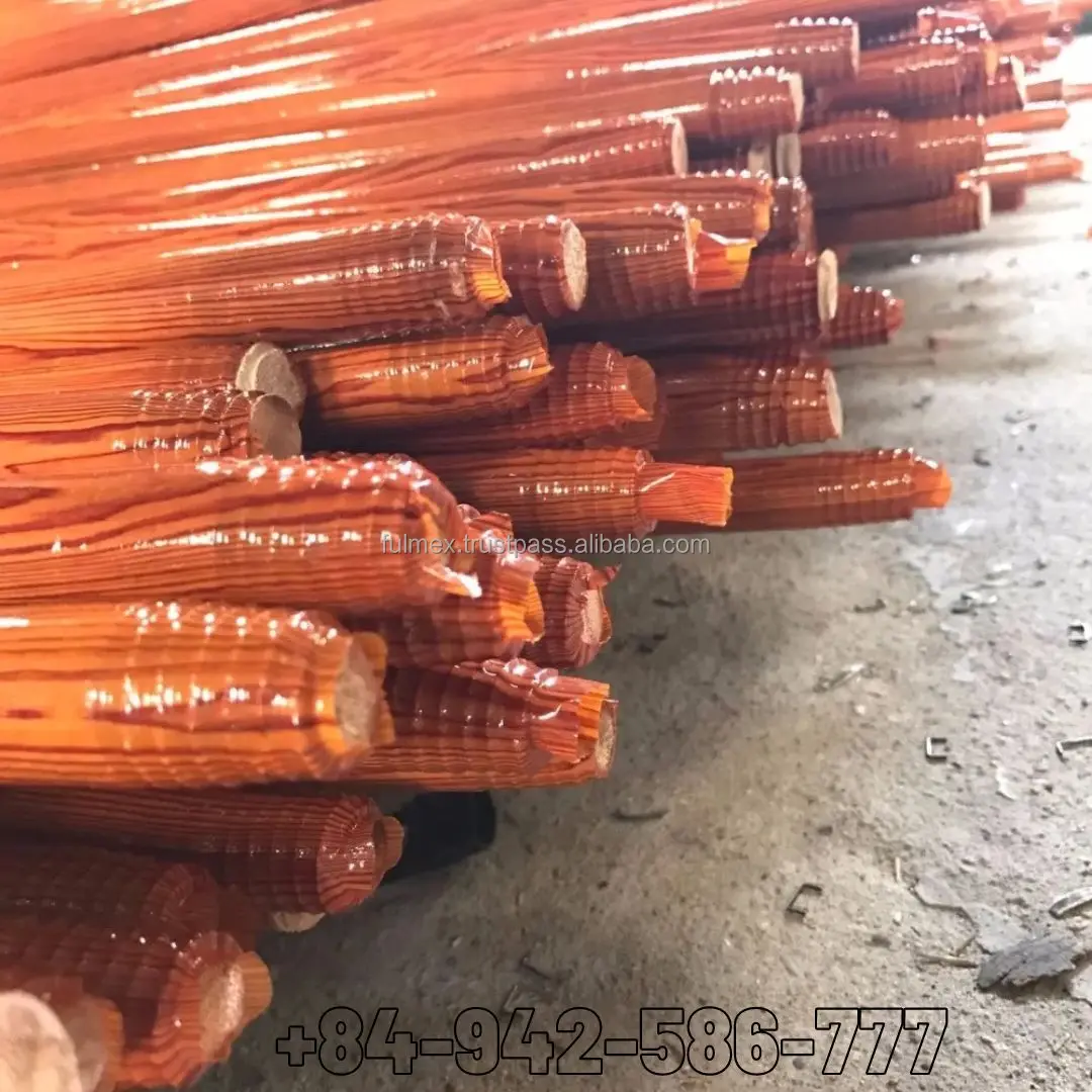 Manufacturer Brooms from Viet nam Cleaning Wooden mop handle broom stick price for sale Size 120cm * 2.2cm