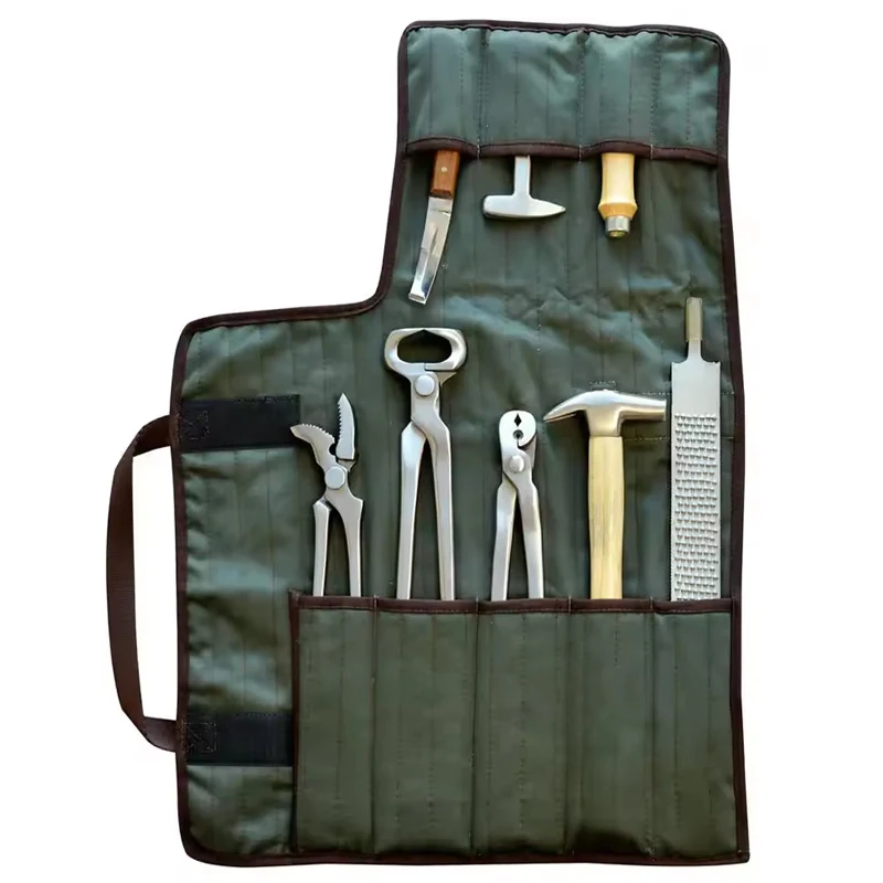 Heavy Duty 8 PCS SET Professional Horse Cattle Care Kit Hoof  Knife Buffer Farrier Tool