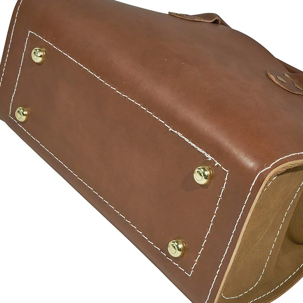 Custom Best Quality Real Leather Knife Roll Storage Bag Chef Tool Kit Bag With Pockets