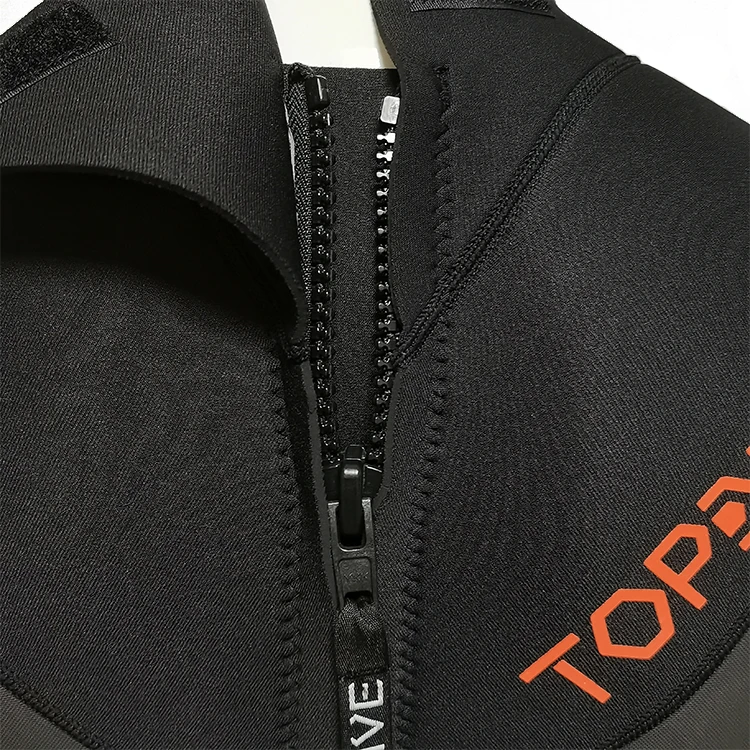 3mm Neoprene Full Wetsuit Men Black Zipper Diving Suit for Snorkeling Diving Swimming Kitesurfing