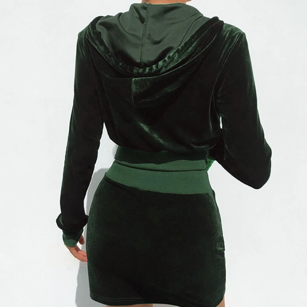 Crop Top Ladies Custom Velour 2 Pcs Sets Wholesale 2022 Winter Gym Jogging Womens Tracksuits
