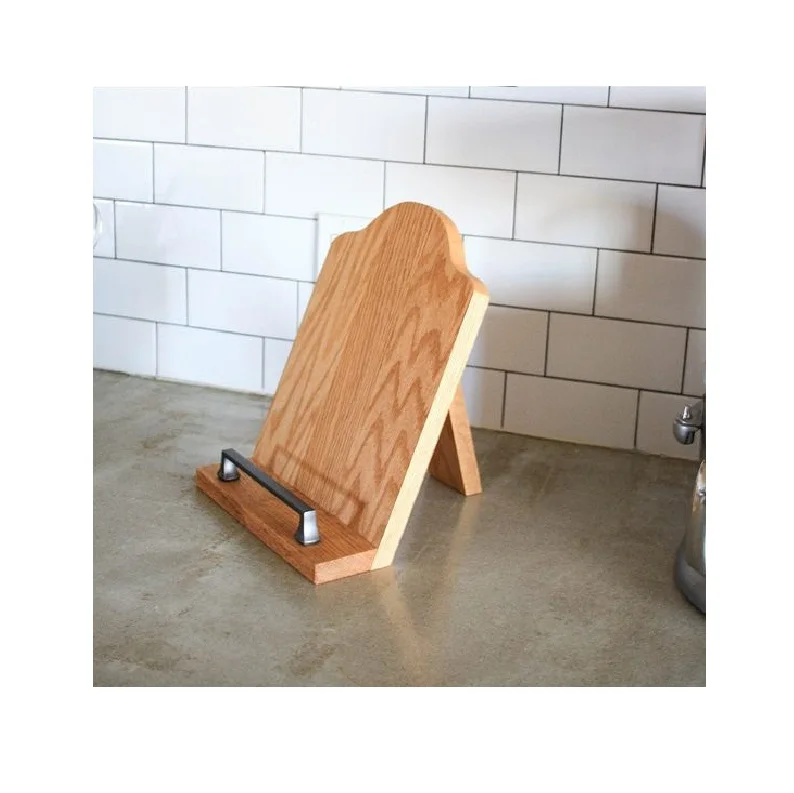 Foldable Recipe Book Stand Wooden Frame Reading Bookshelf Tablet Pc Support Stand