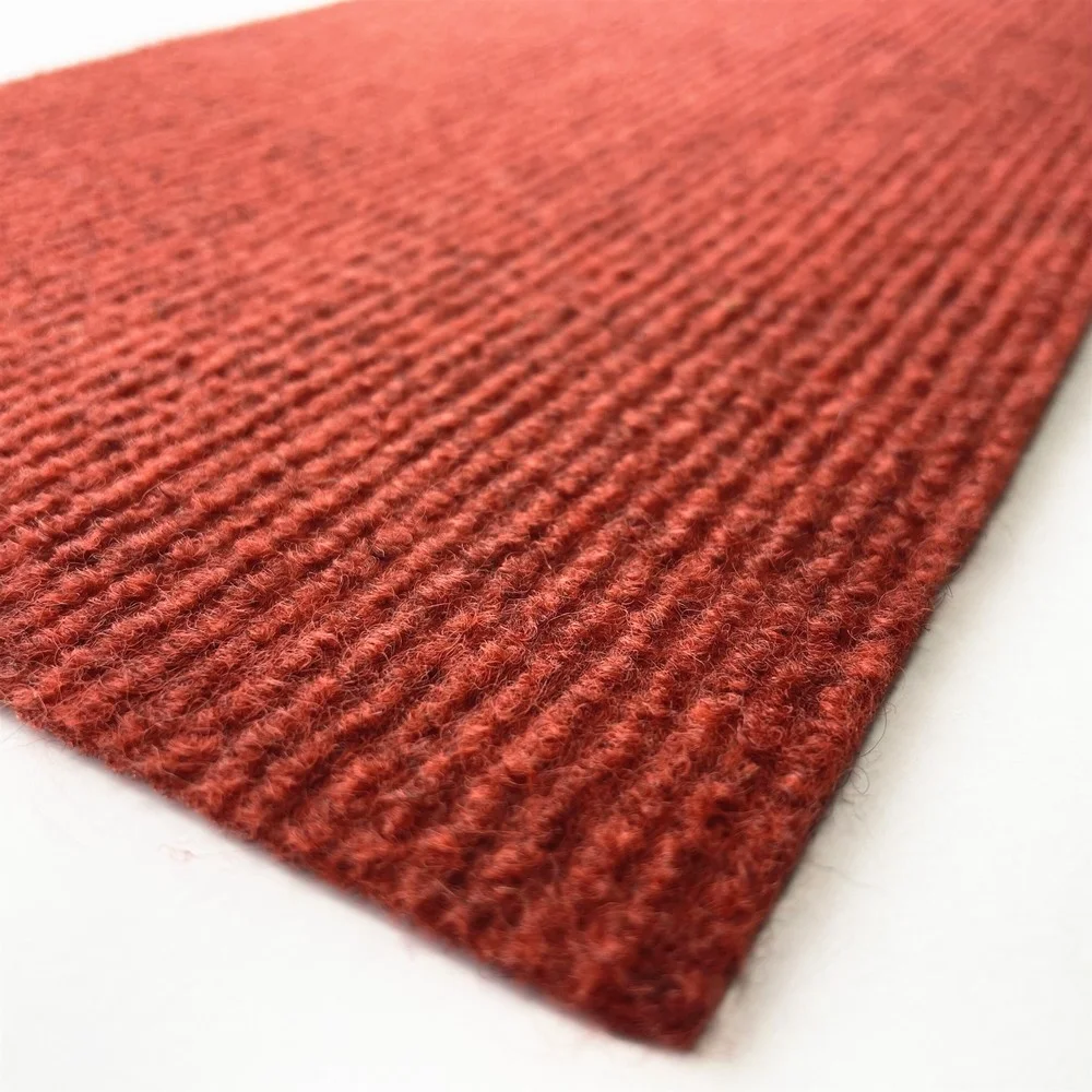 Ribbed Striped Exhibition Carpet Event Carpet for Commercial Wedding Rectangle Polybag or PP Woven Bag Customized Color 1000m2