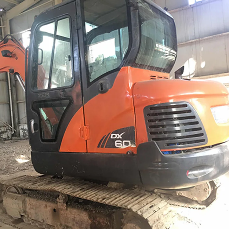 Original Korea Second Hand Used   Doosan DX60 DH60 DX55 DX80 Mini  Excavator Digger With Cheap Price