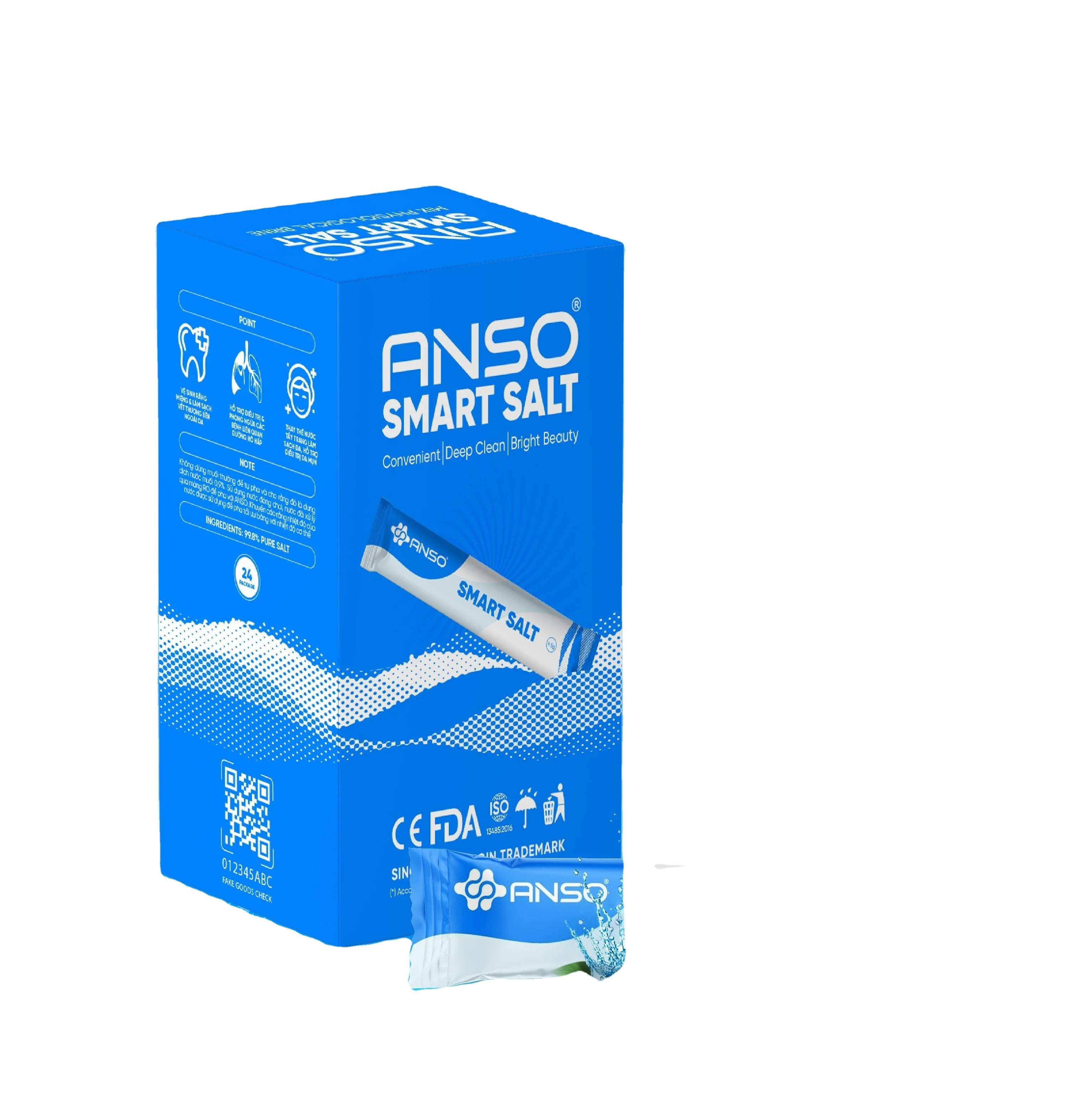 Standard Version ANSO New Product Medical Salt 4.5g  New Product Wholesale Medical Salt Manufacturer