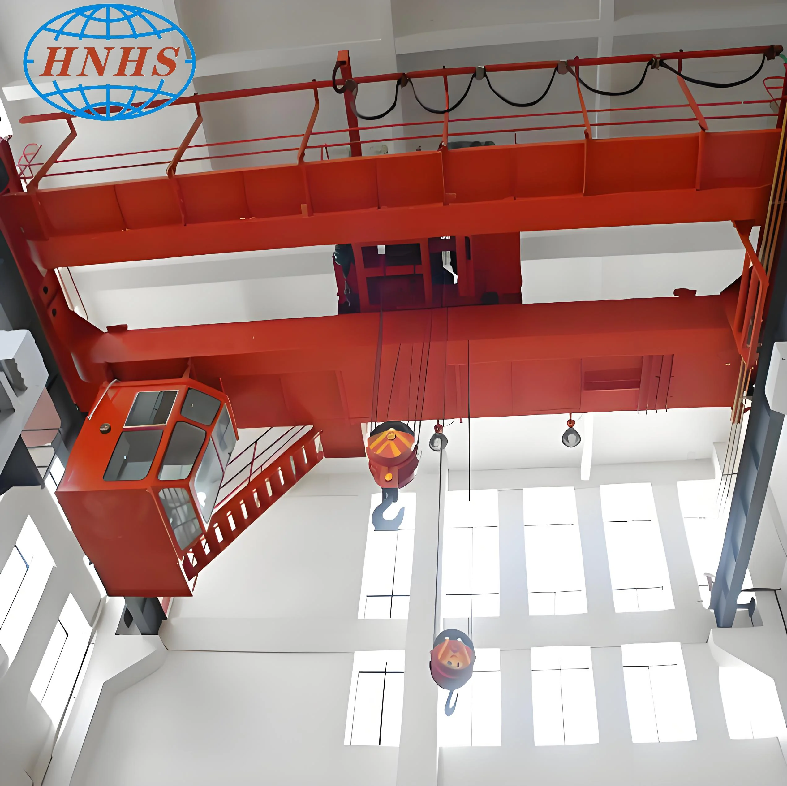 Heavy duty QB model cabin control double beam explosion proof bridge crane