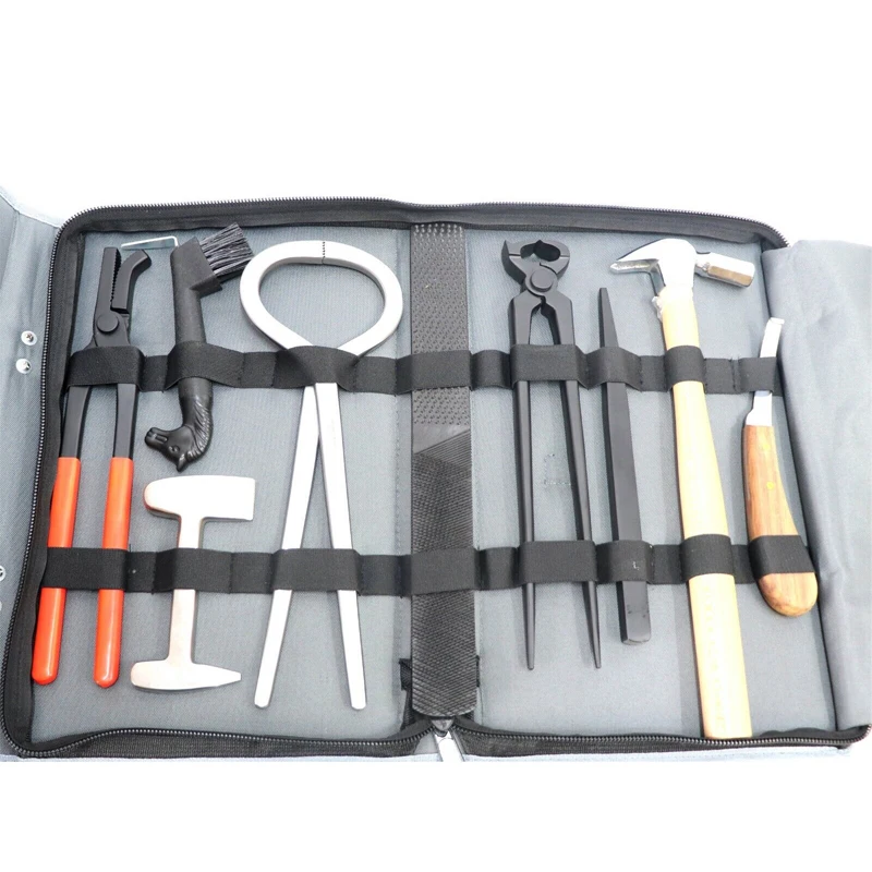 Heavy Duty 8 PCS SET Professional Horse Cattle Care Kit Hoof  Knife Buffer Farrier Tool