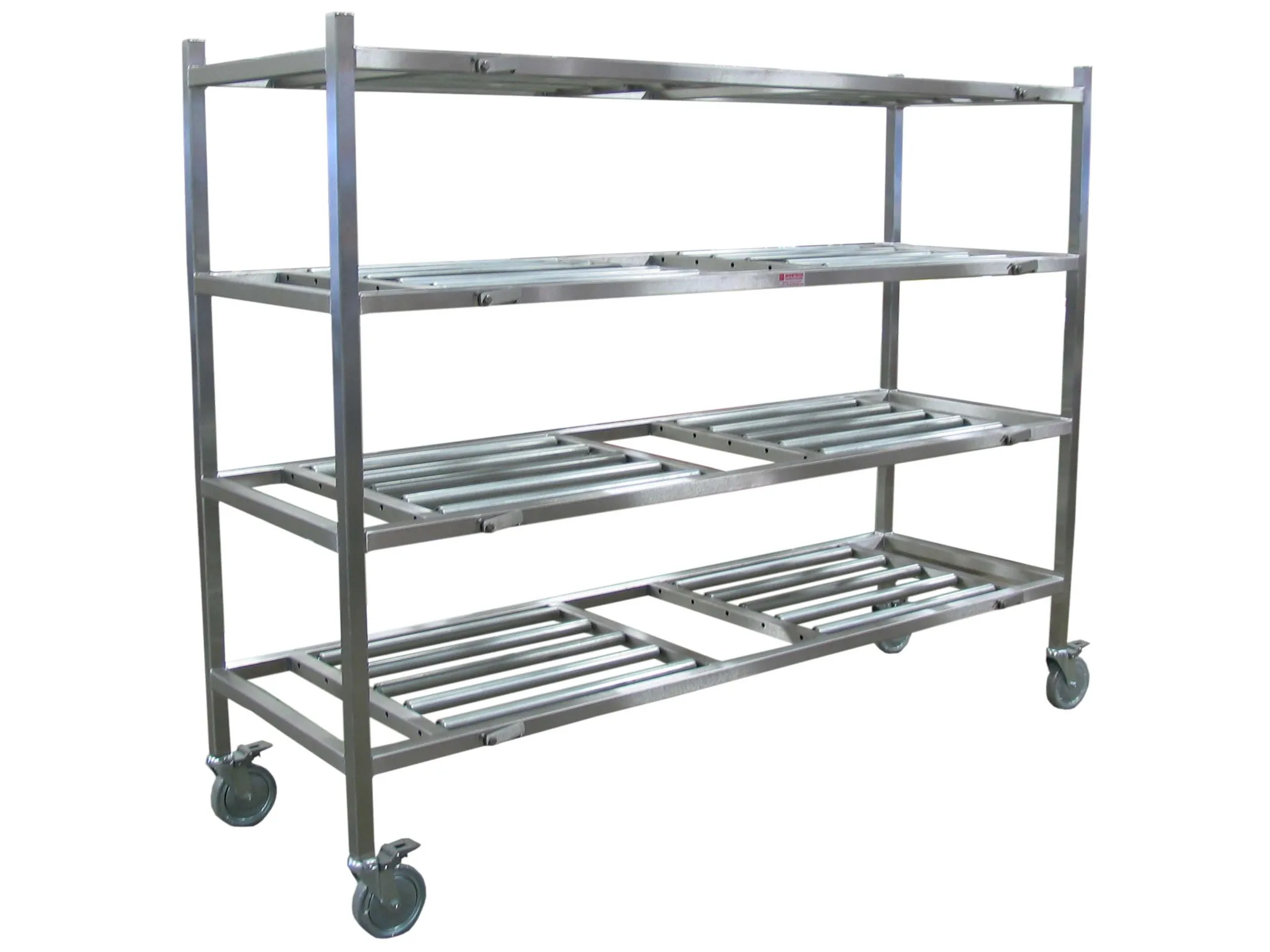 Stainless Steel Mortuary storage rack Funeral Rack 3 tier movable dead body storage rack cadaver storage racking system