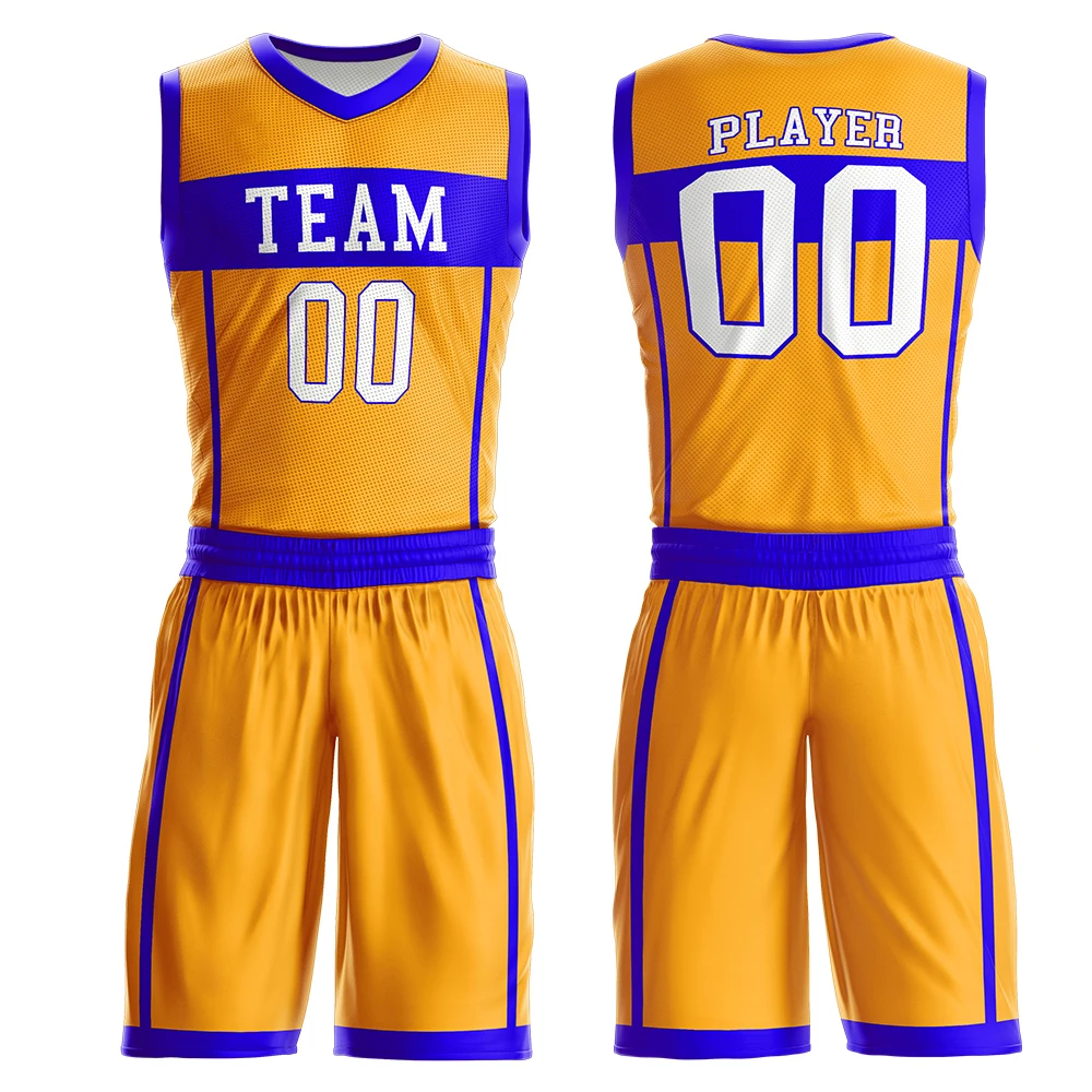 Professional Basket Ball Uniforms High Quality Breathable Custom Design basketball Uniform Kits