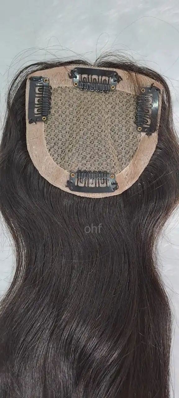 High Quality 100% Raw Indian Natural Virgin Women Toppers Human Hair Extension from Oriental Hairs