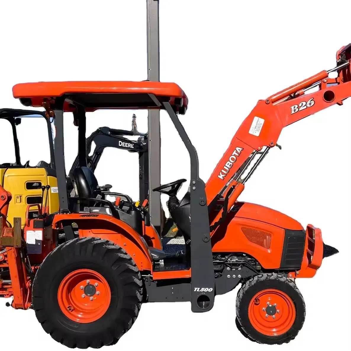 Мини Kubota Подержанный трактор 25hp 30hp 35hp 40hp с фронтальным погрузчиком и экскаватором-погрузчиком дешевая цена