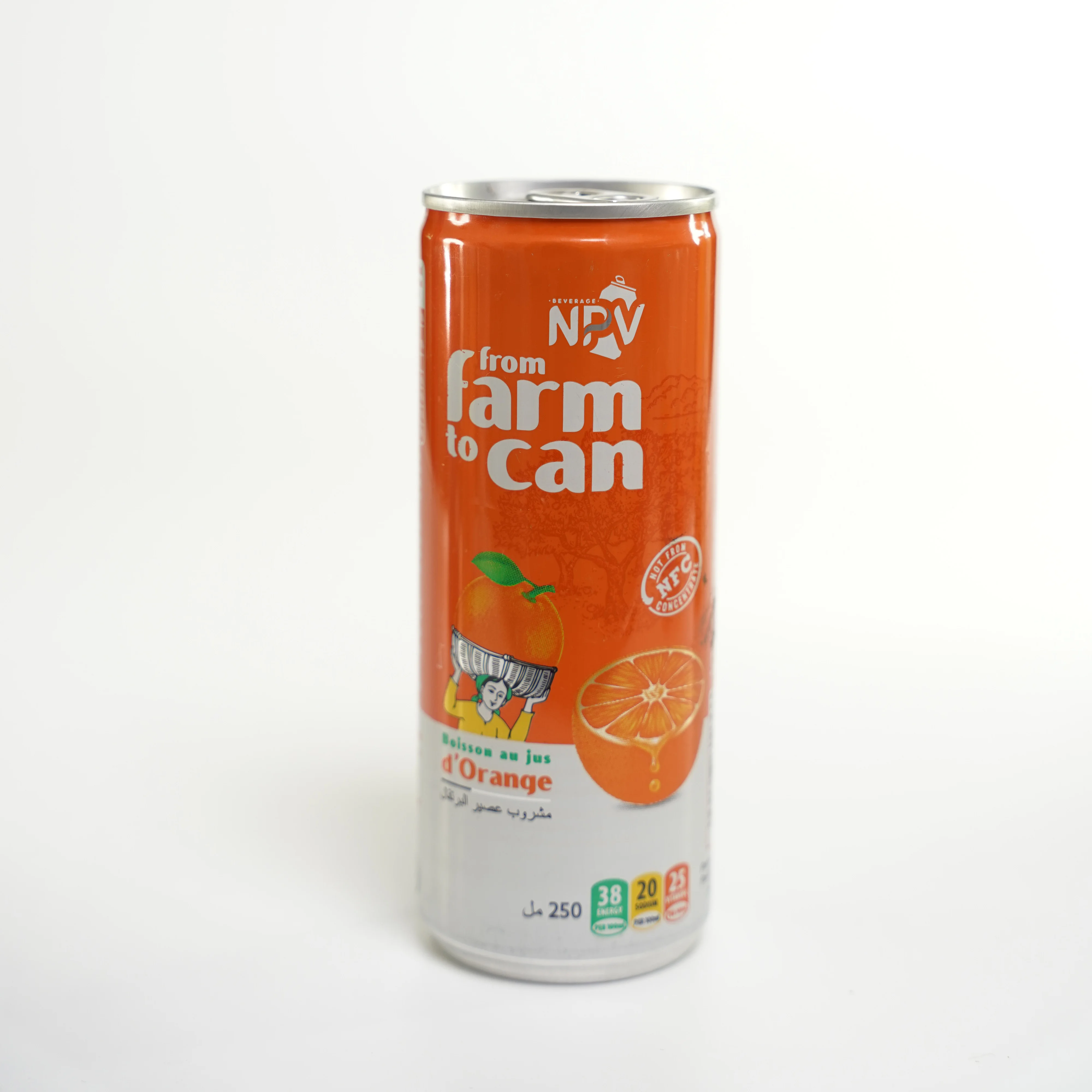 Hot Trend Product 2024 Wholesale Natural Orange Juice Drink In 250ml Slim Can  FRESH FRUIT JUICE FROM VIETNAM