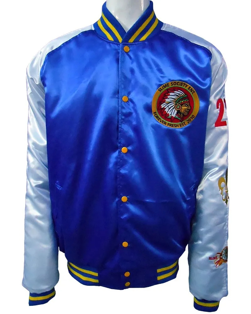 American Varsity Letterman College Baseball Bomber Professional Quality Satin Silk Baseball Bomber Varsity Winter Jackets