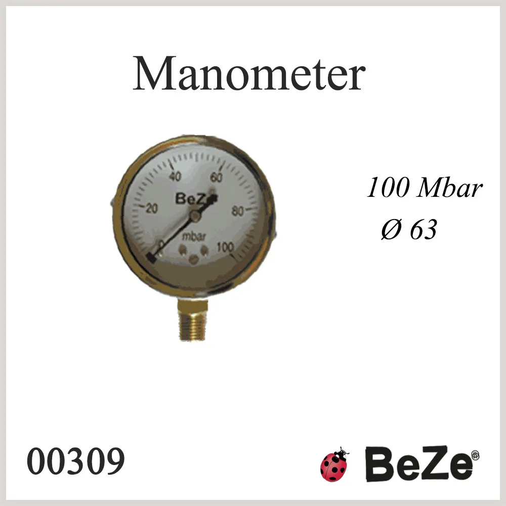 Monometers Digital Manometer BE-ZE Best Price Manufacturer High Quality Pressure Gauge Manometer for Indoor Gas Installations