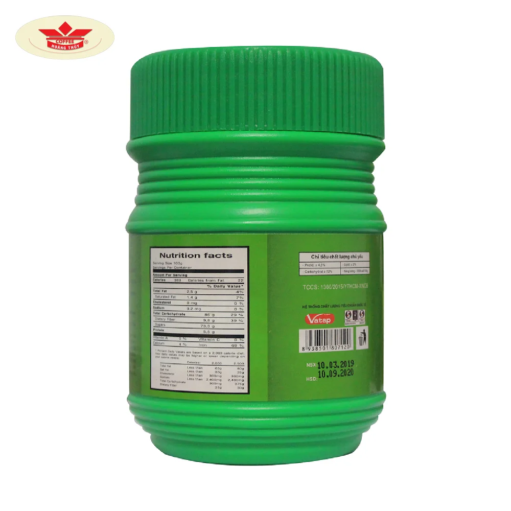 Best selling 04 MARIO COCOA 65% Cocoa Green Jar Vietnam Wholesale Instant Cocoa 3 in 1 150gram/jar OEM Service Offered