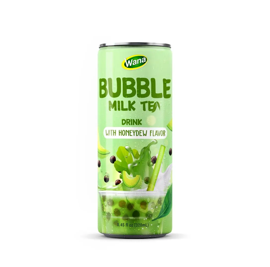 OEM PRIVATE LABEL MATCHA BUBBLE MILK TEA DRINK  FROM VIET NAM 320ML