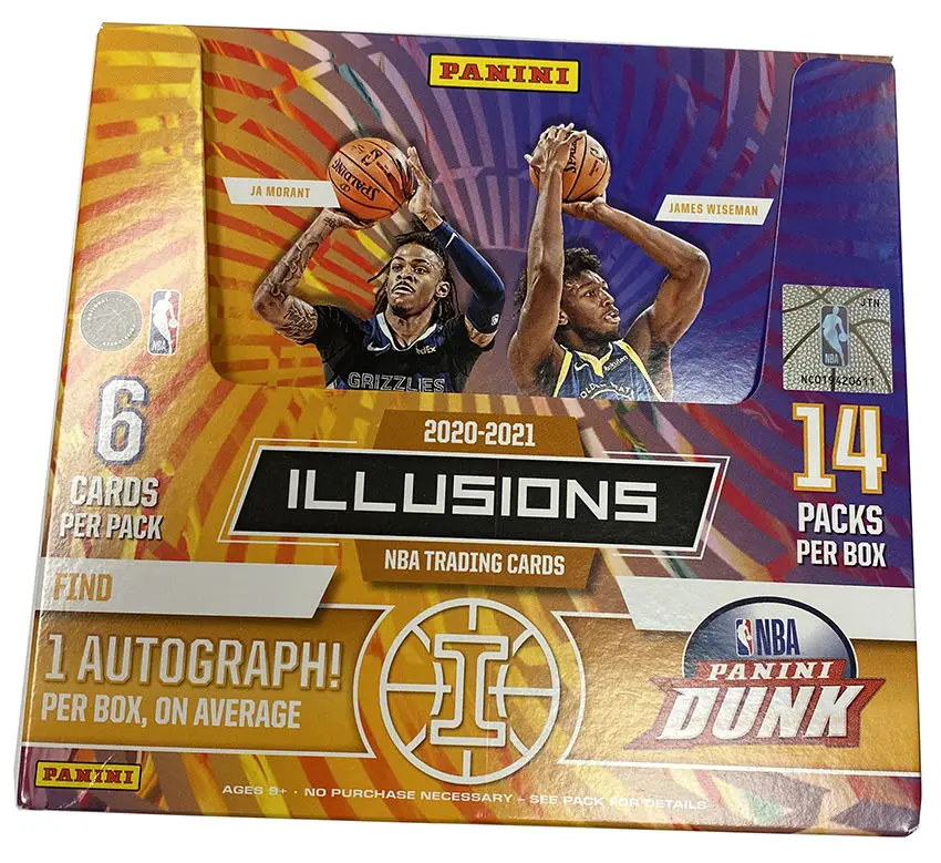 BRAND NEW PACK OF 2020-21 Panini Illusions Basketball Trading Cards Mega Box (60 cards per box)