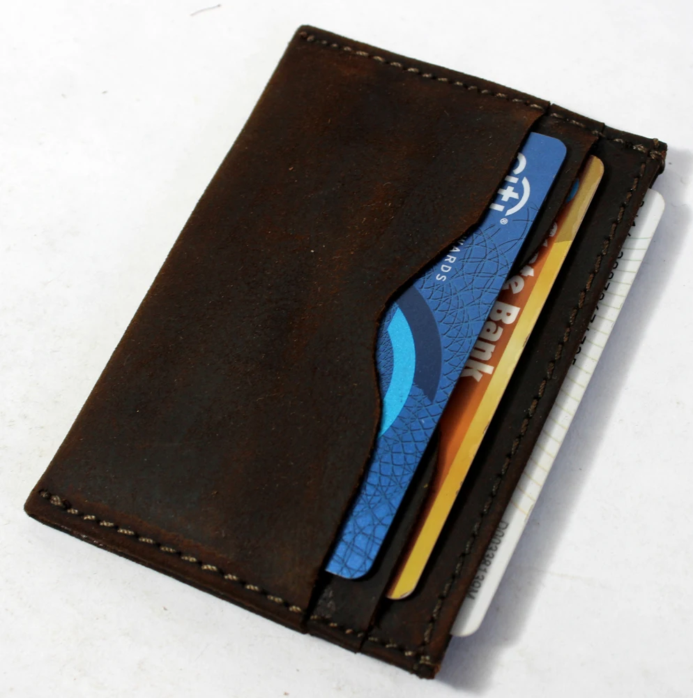 New Product Oil pull up tannery Leather Wallet for Men and Women Zippered Small Money Pocket & Gift Aesthetic Style Credit Card