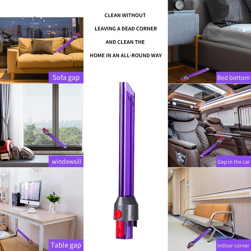 Replacement Cordless Vacuum Cleaner Led Lighting Flat Suction tool brush head vacuum cleaner accessories For dysons V7V8V10V11