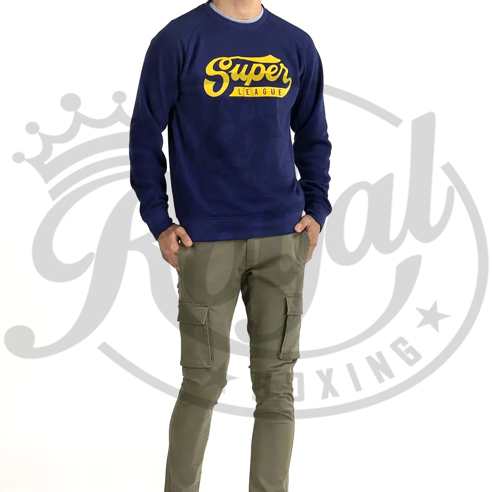 High Quality Unisex Pullover Sweatshirt with 3D Printed Pattern Custom Logo Crew Neck in Plain Black Fashion Style