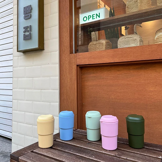 The Products of Korea Made BPA FREE Reusable Tumblers Customizable Cups Double walled mug tumbler 12oz