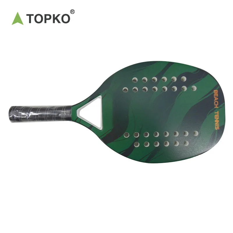 TOPKO High Quality Fiber Glass Beach Tennis Racket Carbon Fiber Custom Beach Paddle/Padel Racket