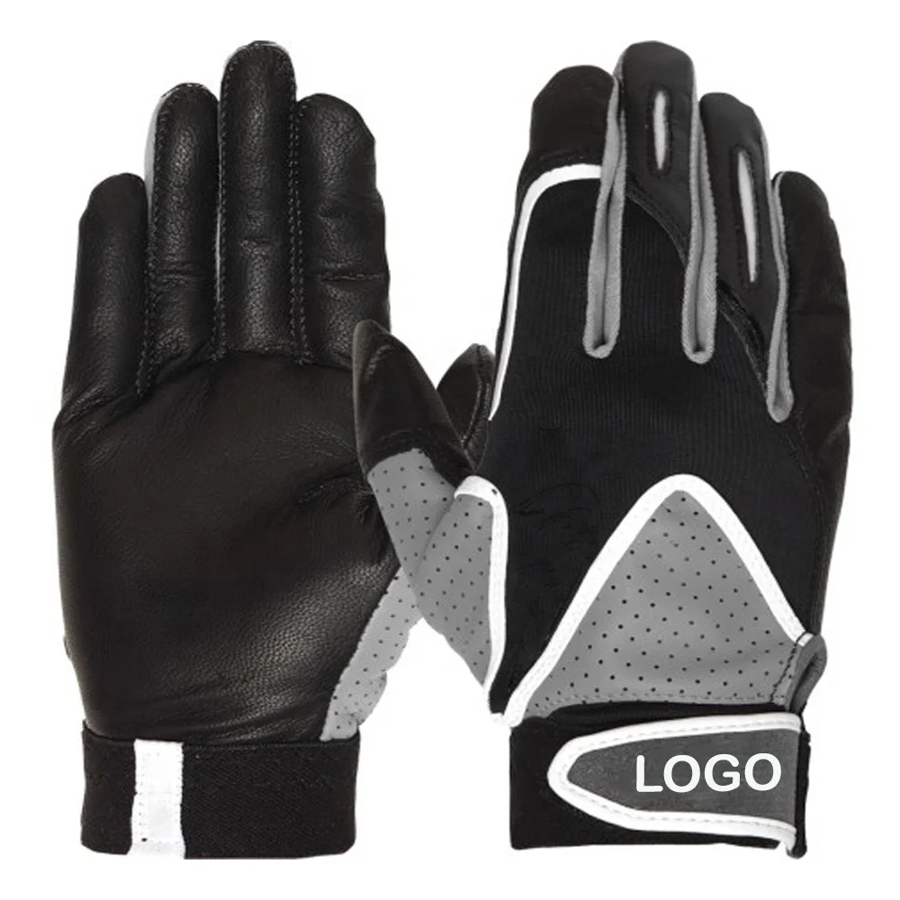 Best Quality OEM ODM Original Leather Batting Gloves Outdoor Men Softball Gloves Original Leather Sports Batting Baseball Gloves