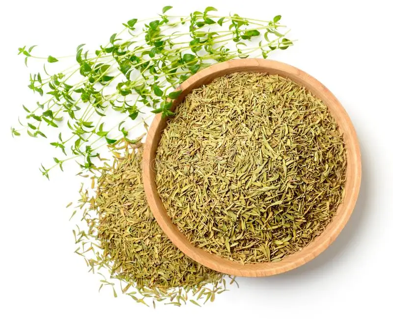 Dried Thyme Leaves Crushed Leaves High Quality Sun Dried Herbs and Spices Herbal Products AD Dry Clean Place Raw Piece Top Grade