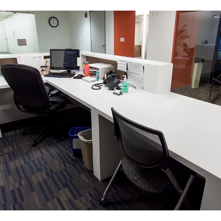 2024 Acrylic Spa Front Counter For Villa Nail Table Design Magazine Racks Reception Desk