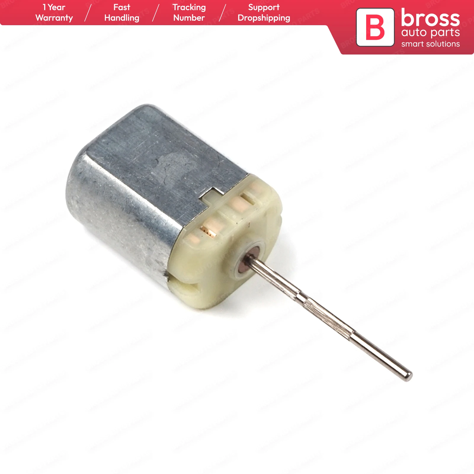 BGE678 FC-280 12V DC 28.30 mm Ribbed Spindle Shaft Axle Motor for Car Door Lock Fuel Cap Actuator Folding Mirror Repair