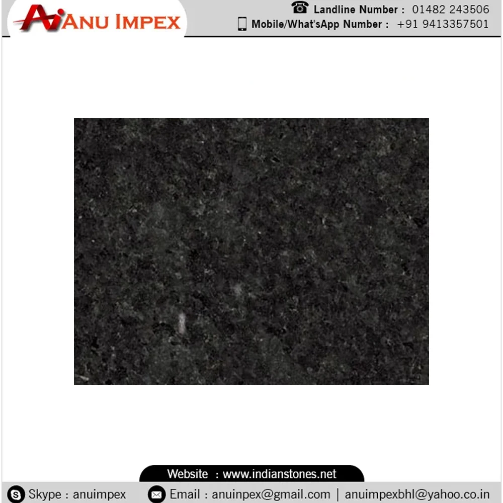 Premium Black Pearl Granite Elegantly Textured & Polished Available in Various Sizes
