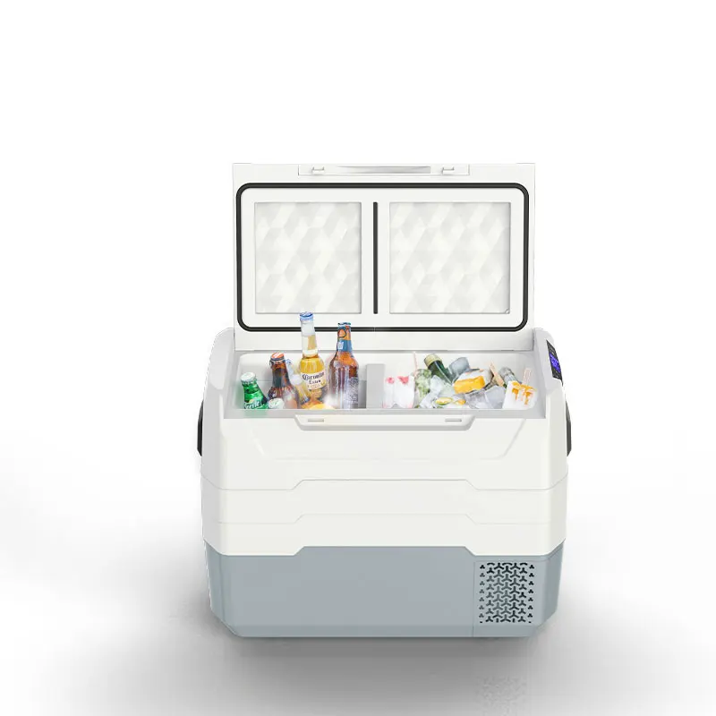 TEG-45 интеллектуальный дисплей с двойным контролем температуры Большой Вместимости Автомобиля и домашнего холодильника двойного назначения