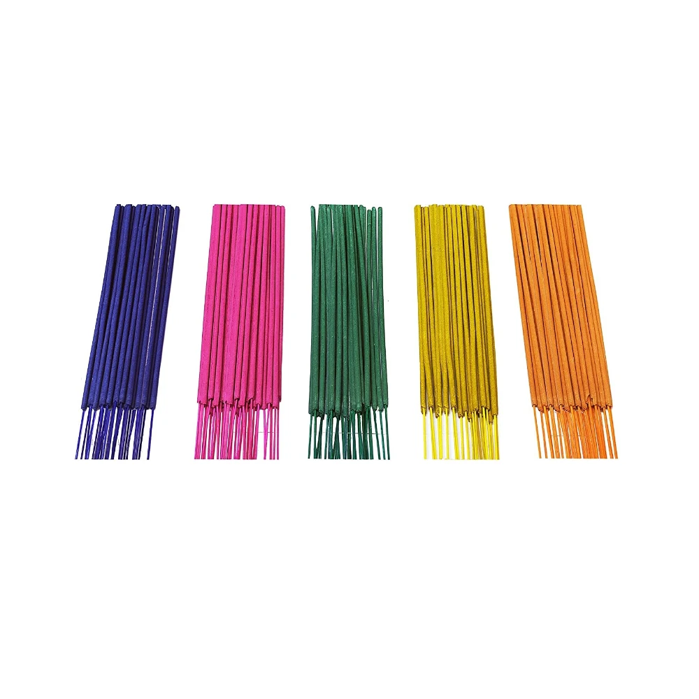 Hot Sale Attractive Multicoloured Handmade Incense from India Excellent Packing Wood Agarbatti with Sandalwood Scent