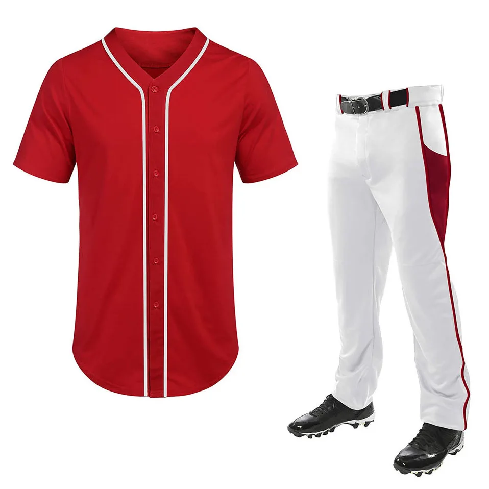 New wholesale custom label hot fashion professional design fashionable customer demand baseball uniform