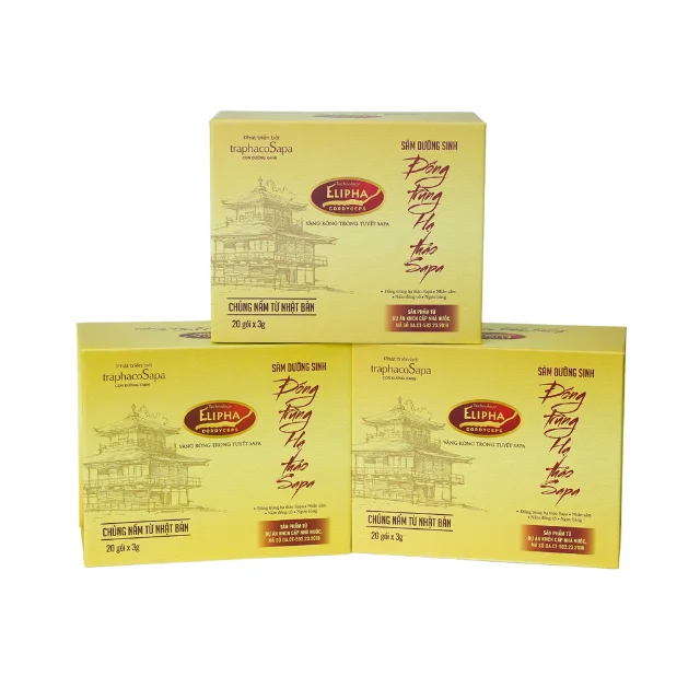 Herbal tonic ginseng and 3g x 20 bags 36 months Shelf Life Vietnam Functional Food Herbal tonic ginseng cordyceps SaPa